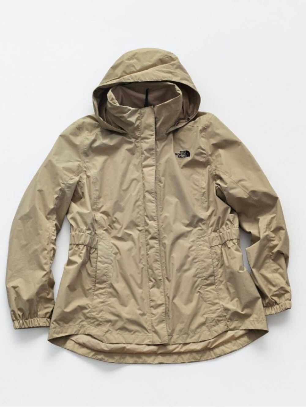 The North Face Resolve 2 Jacket British Khaki DryVent Rain Hooded Parka! XL